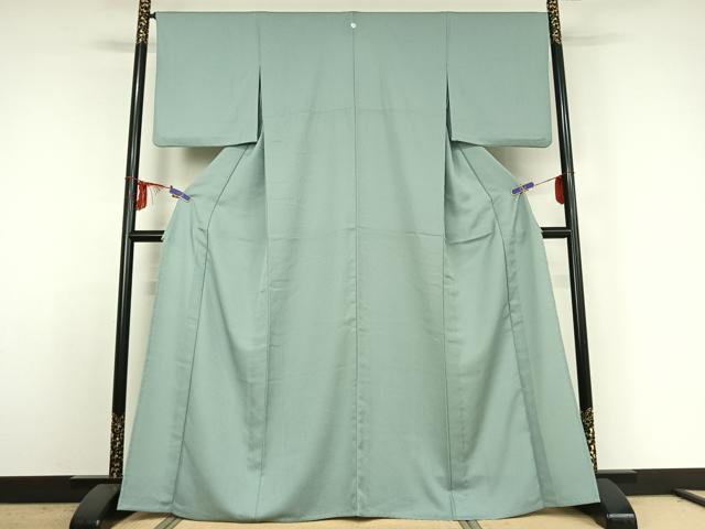 平和屋着物▽色無地 単衣 瓶覗色 洗える着物 AABE4244jh