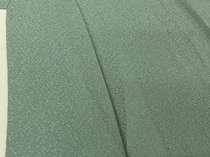平和屋着物▽上質な色無地　単衣　浅縹色　正絹　逸品　AABE4249jh
