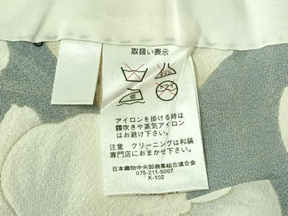 平和屋着物▽上質な小紋 単衣 胡蝶蘭 黒地 金彩 正絹 逸品 AABE4251jh