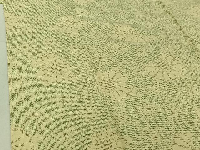 平和屋着物▽上質な紬　単衣　花尽くし　正絹　逸品　AABE4267jh 平和屋着物▽上質な紬 単衣 花尽くし 正絹 逸品 AABE4267jh