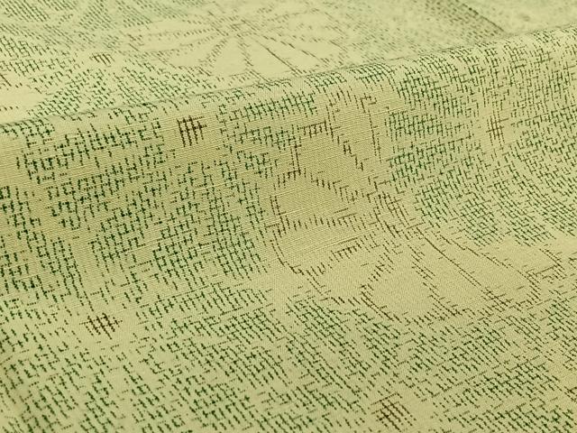 平和屋着物▽上質な紬　単衣　花尽くし　正絹　逸品　AABE4267jh 平和屋着物▽上質な紬 単衣 花尽くし 正絹 逸品 AABE4267jh