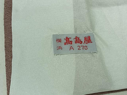 平和屋着物▽色無地 単衣 菱地紋 紅藤色 高島屋扱い 洗える着物 AABE4269jh