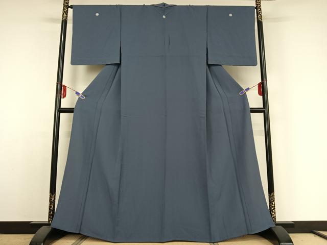 平和屋着物▽上質な色無地 単衣 薄花色 鬼しぼ縮緬 正絹 逸品 AABE4273jh