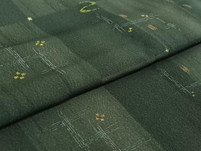平和屋着物▽上質な小紋 単衣 琉球絣文様 正絹 逸品 AABE4280jh