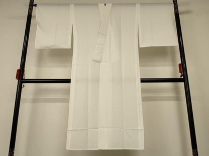 平和屋着物＊夏物 長襦袢 絽 白色 洗える着物 AABE4285jd
