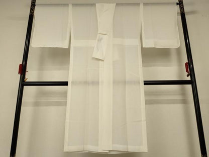 平和屋着物＊夏物　長襦袢　絽　象牙色　正絹　逸品　AABE4288jd