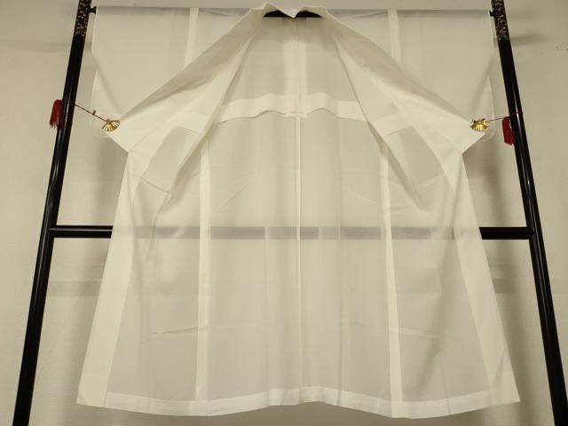 平和屋着物＊夏物　長襦袢　絽　象牙色　正絹　逸品　AABE4288jd