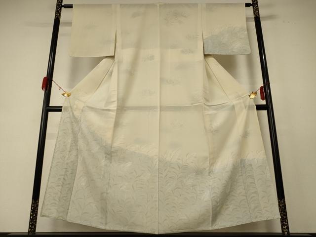 平和屋着物＊夏物 訪問着 絽 手描き 草花文 正絹 逸品 AABE4289jd