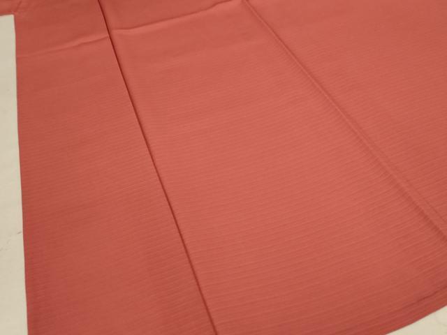 平和屋着物＊夏物 色無地 絽 紅樺色 正絹 逸品 AABE4292jd