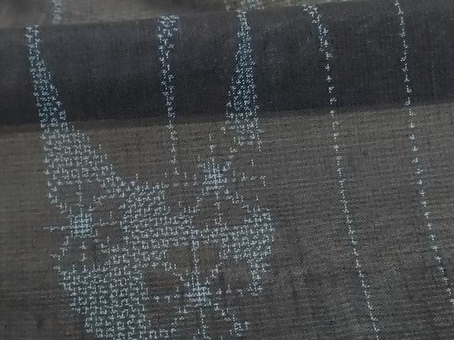 平和屋着物＊夏物 紗紬 壺垂れ花文 正絹 逸品 AABE4294jd