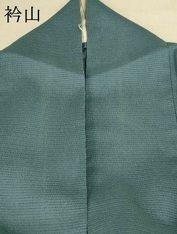 平和屋着物＊夏物 色無地 絽縮緬 湊鼠色 正絹 逸品 AABE4297jd