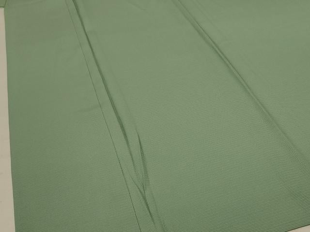 平和屋着物＊夏物 色無地 絽 山葵色 正絹 逸品 未使用 AABE4298jd