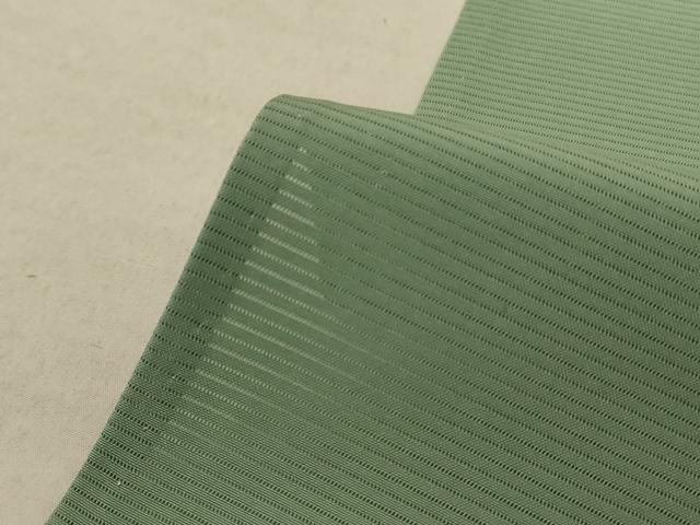 平和屋着物＊夏物 色無地 絽 山葵色 正絹 逸品 未使用 AABE4298jd