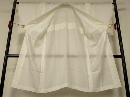 平和屋着物＊夏物 長襦袢 絽 白色 正絹 逸品 AABE4299jd