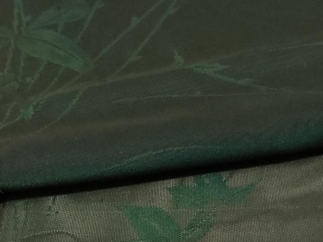 平和屋着物＊夏物 小紋 紗 枝葉文 正絹 逸品 AABE4300jd