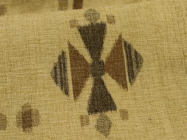 平和屋着物＊夏物　紗紬　幾何学文様　正絹　逸品　未使用　AABE4301jd 平和屋着物＊夏物 紗紬 幾何学文様 正絹 逸品 未使用 AABE4301jd