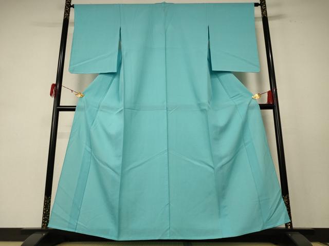 平和屋着物＊夏物 色無地 絽 青竹色 正絹 逸品 AABE4303jd