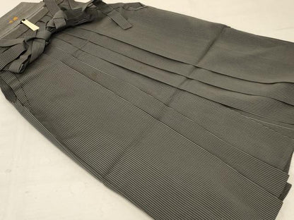 平和屋着物＊夏物　男性　馬乗り袴　縞　正絹　逸品　AABE4304jd