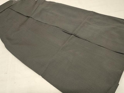平和屋着物＊夏物　男性　馬乗り袴　縞　正絹　逸品　AABE4304jd
