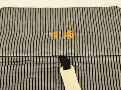 平和屋着物＊夏物　男性　馬乗り袴　縞　正絹　逸品　AABE4304jd