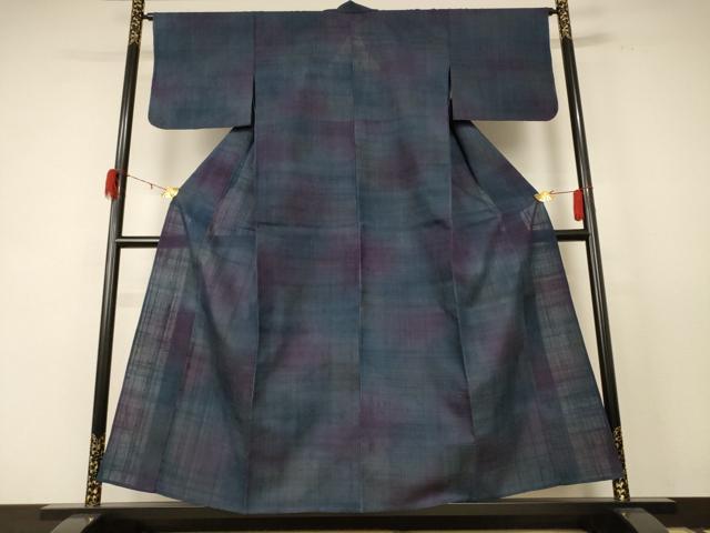 平和屋着物＊夏物 紗紬 霞文 正絹 逸品 AABE4305jd