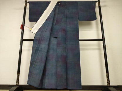 平和屋着物＊夏物 紗紬 霞文 正絹 逸品 AABE4305jd