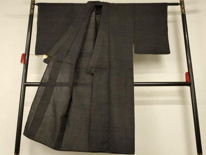 平和屋着物＊夏物 男性 紗紬 絣柄 正絹 逸品 AABE4306jd