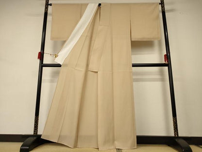 平和屋着物＊夏物 色無地 絽 香色 正絹 逸品 未使用 AABE4307jd