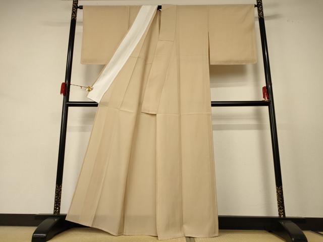 平和屋着物＊夏物 色無地 絽 香色 正絹 逸品 未使用 AABE4307jd