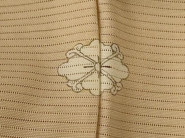 平和屋着物＊夏物 色無地 絽 香色 正絹 逸品 未使用 AABE4307jd