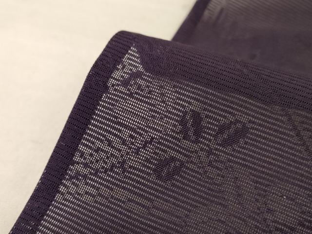 平和屋着物＊夏物 色無地 絽 黒紅色 ますいわ屋扱い 正絹 逸品 AABE4308jd