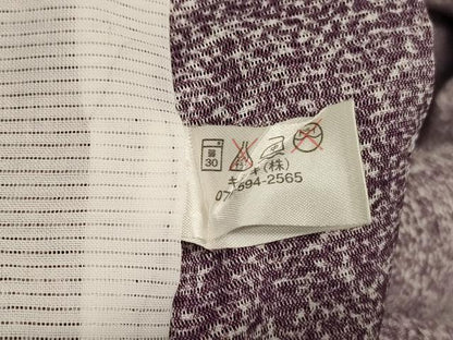 平和屋着物＊夏物　小紋　絽　舞鳥文　暈し染め　洗える着物　AABE4314jd