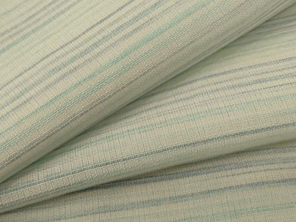 平和屋着物＊夏物　男性　小紋　紗　横縞　正絹　逸品　AABE4320jd