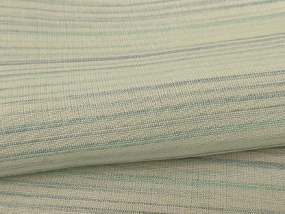 平和屋着物＊夏物　男性　小紋　紗　横縞　正絹　逸品　AABE4320jd