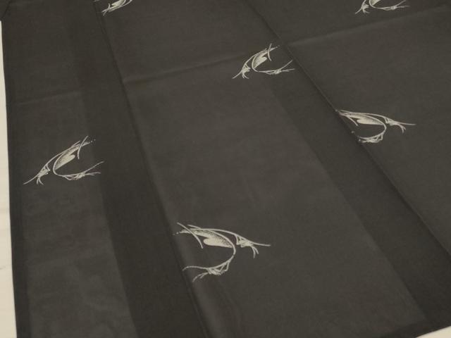平和屋着物＊夏物 本場縞大島紬 夏大島 夏虫 証紙付き 正絹 逸品 AABE4324jd