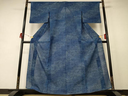 平和屋着物＊夏物 小紋 絽 流水文 正絹 逸品 AABE4327jd