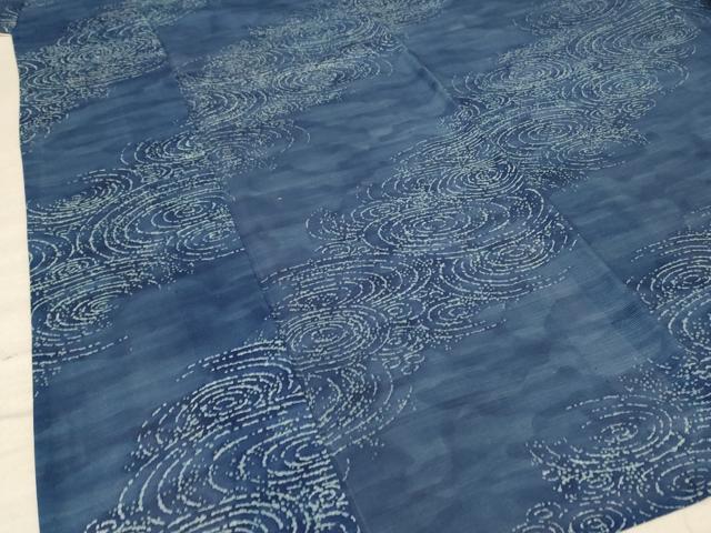 平和屋着物＊夏物 小紋 絽 流水文 正絹 逸品 AABE4327jd