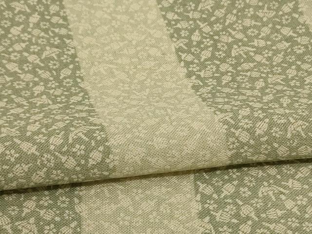 平和屋着物＊夏物 小紋 紗 宝尽くし文 反端付き 正絹 逸品 AABE4332jd