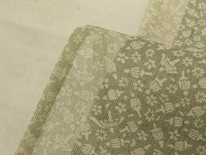 平和屋着物＊夏物 小紋 紗 宝尽くし文 反端付き 正絹 逸品 AABE4332jd