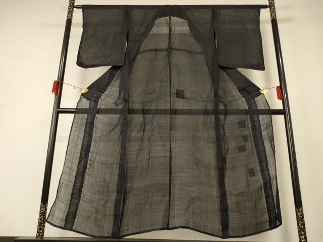 平和屋着物＊夏物 上布 絣柄 麻 逸品 AABE4333jd