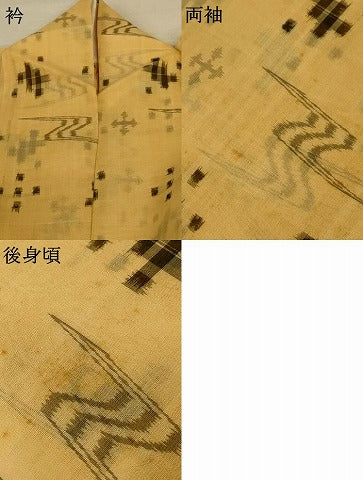 平和屋着物＊夏物 本場琉球絣 夏琉球 正絹 逸品 AABE4334jd