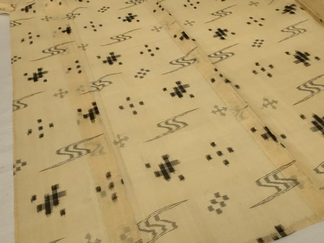 平和屋着物＊夏物 本場琉球絣 夏琉球 正絹 逸品 AABE4334jd