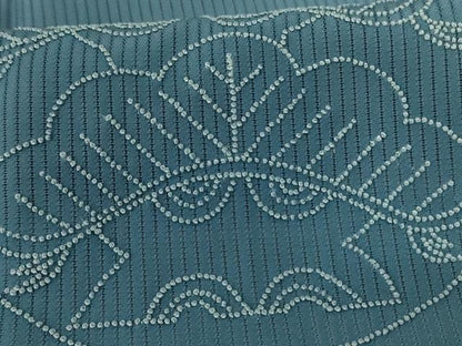 平和屋着物＊夏物 色留袖 縦絽 中国三大刺繍 スワトウ刺繍 汕頭刺繍 松 正絹 逸品 AABE4335jd