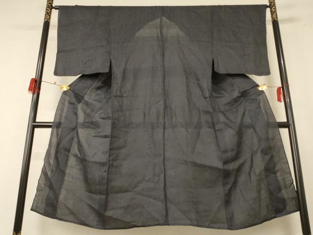 平和屋着物＊夏物 男性 重要無形文化財 本場宮古上布 絣柄 苧麻 逸品 AABE4336jd
