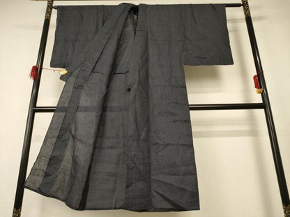 平和屋着物＊夏物 男性 重要無形文化財 本場宮古上布 絣柄 苧麻 逸品 AABE4336jd