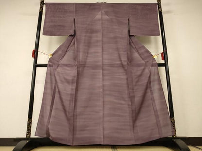 平和屋着物＊夏物 小紋 絽 霞文 暈し染め 正絹 逸品 AABE4337jd