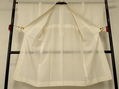 平和屋着物＊夏物 長襦袢 絽 鳥の子色 正絹 逸品 AABE4339jd