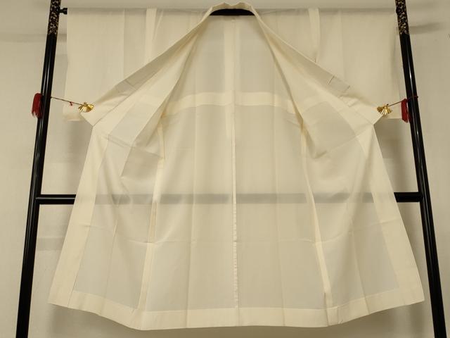 平和屋着物＊夏物 長襦袢 絽 鳥の子色 正絹 逸品 AABE4339jd