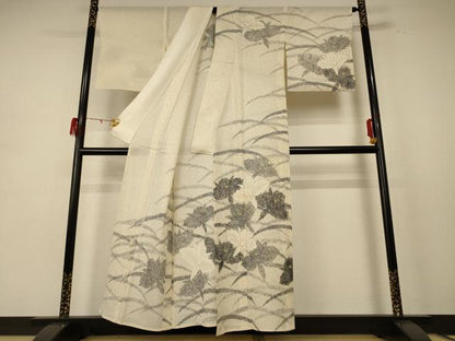 平和屋着物＊夏物 訪問着 絽 芝花文 正絹 逸品 AABE4343jd