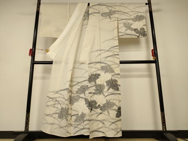 平和屋着物＊夏物 訪問着 絽 芝花文 正絹 逸品 AABE4343jd